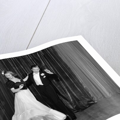 1940s Couple Man And Woman In Formal Wear Ballroom Dancing On Stage by Anonymous