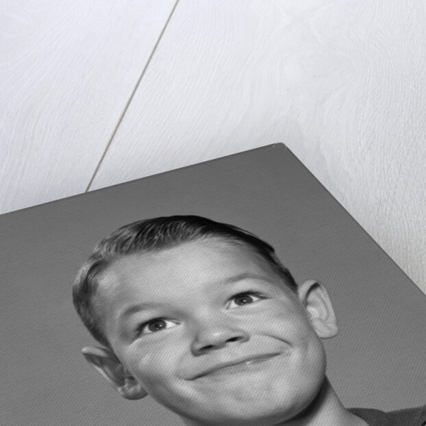 1960s Happy Boy Stripe Shirt by Anonymous