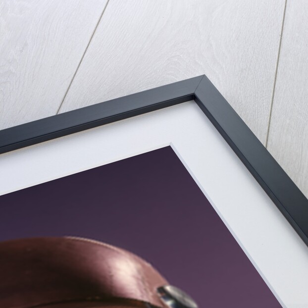 1960s Man Astronaut Lifting Up Visor Helmet Wearing Silver Navy Space Suit by Anonymous