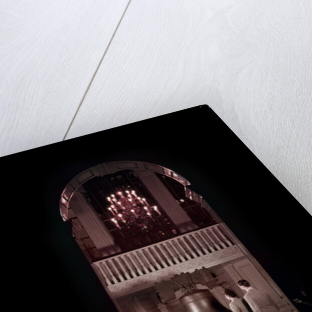 1950s Family Seen Through Tall Arch At Liberty Bell In Independence Hall by Anonymous