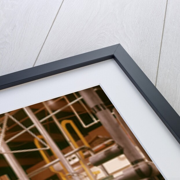 1970s Interior Atomic Power Plant Maze Of Pipes Piping Valves Gauges Nuclear Energy Industry by Anonymous