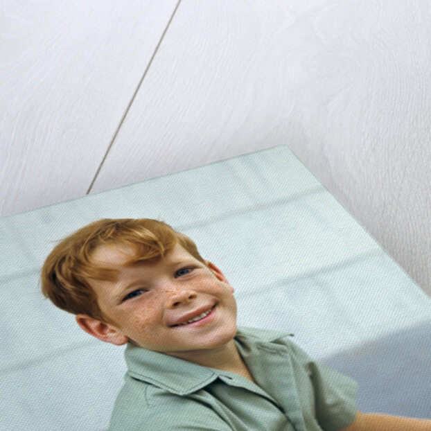 1970s Portrait Of Boy With Red Hair And Freckles by Anonymous