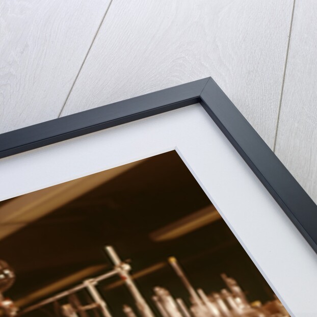 1960s Scientist Lab Technician Looking Into Oscilloscope In Laboratory by Anonymous
