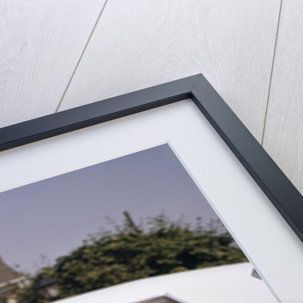 1960s Father And Mother With Son And Daughter Sitting In White Four Door Sedan Automobile by Anonymous