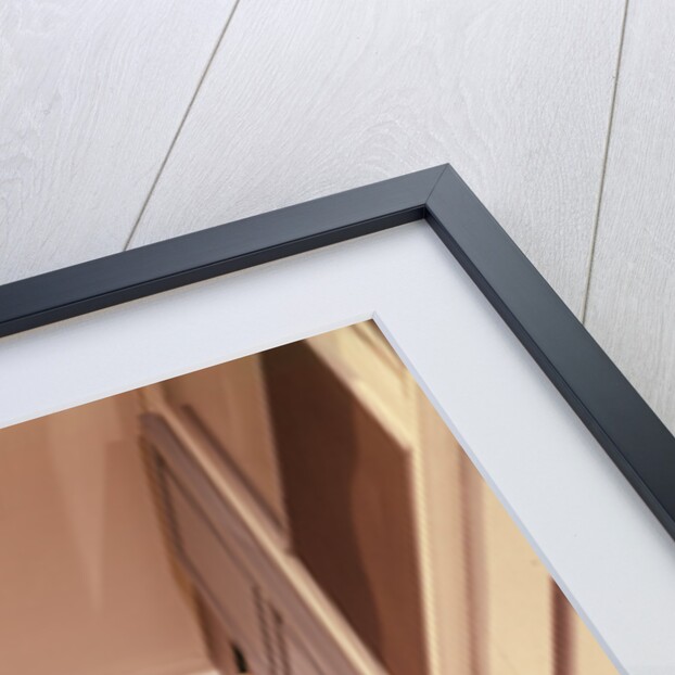 1950s 1960s Man House Painter Up Ladder Painting Window Shutter by Anonymous