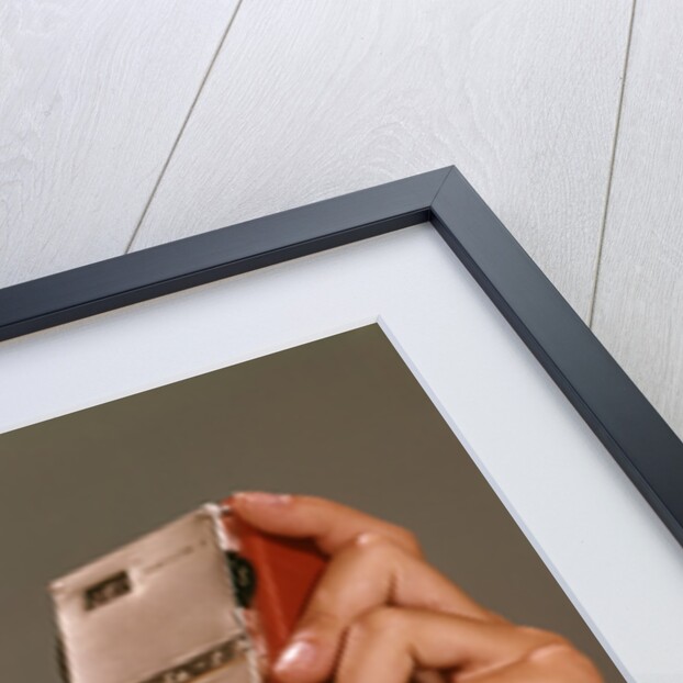 1950s 1960s Teenage Girl Holding Red Silver Small Transistor Radio To Her Ear Listening by Anonymous