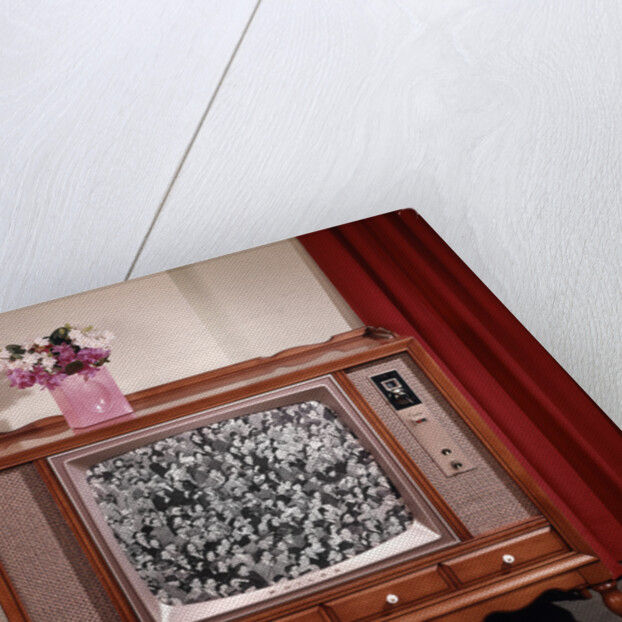 1960s Televison Showing Crowd Of People by Anonymous