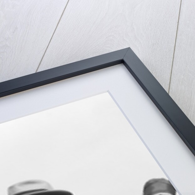 1920s Motorcycle Policeman Writing A Speeding Ticket To A Couple Sitting In Convertible Sedan by Anonymous