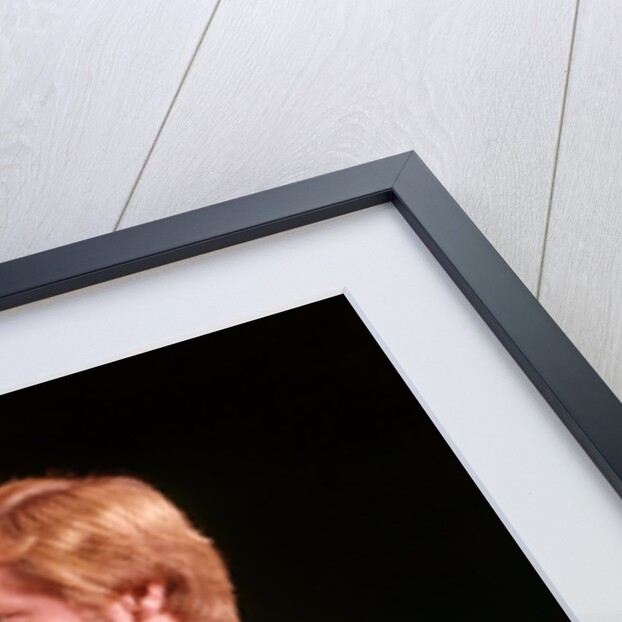 1970s Angry Red Haired Man In Plaid Suit Arguing With Himself by Anonymous