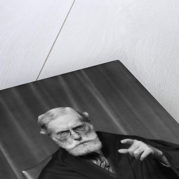 1930s Stern Elderly Judge With Beard And Glasses Pointing At Camera by Anonymous