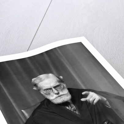 1930s Stern Elderly Judge With Beard And Glasses Pointing At Camera by Anonymous