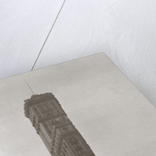 1900 New York City With Horse and Wagon In Foreground and Times Building In Background by Anonymous