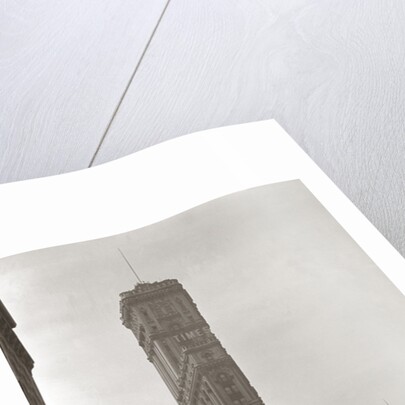 1900 New York City With Horse and Wagon In Foreground and Times Building In Background by Anonymous