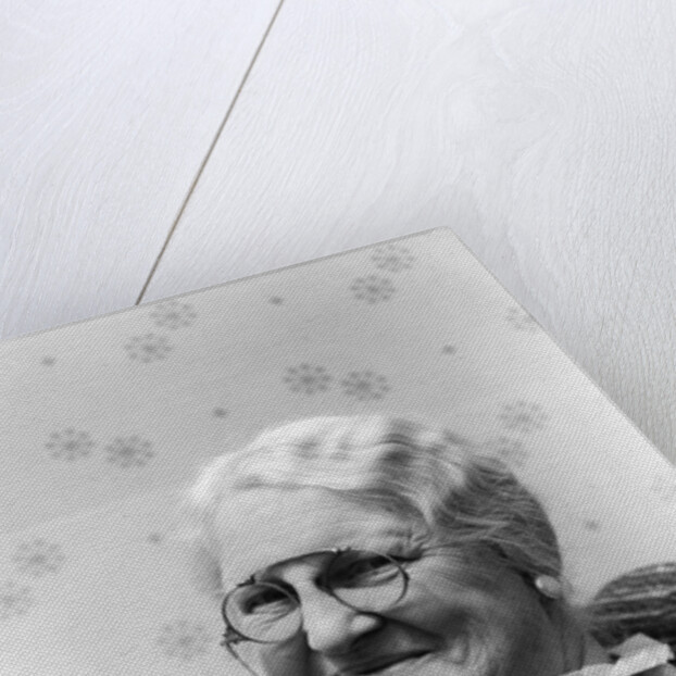 1930s Portrait Of Elderly White Hair Woman Wearing Pince-Nez Glasses by Anonymous