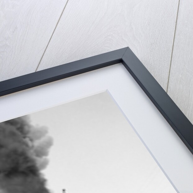 1920s 1930s Steam Engine Pulling Passenger Train Smoke Billowing From Exhaust Stack by Anonymous