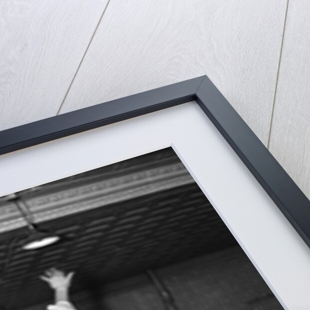 1930s Man Bowling Just Releasing Ball Into Alley by Anonymous