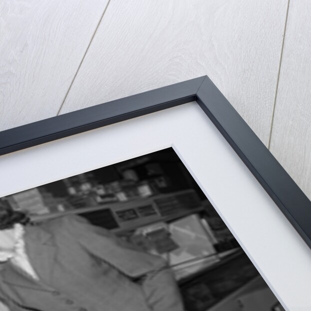 1950s Woman Shopping Frozen Food Section Of Grocery Store by Anonymous