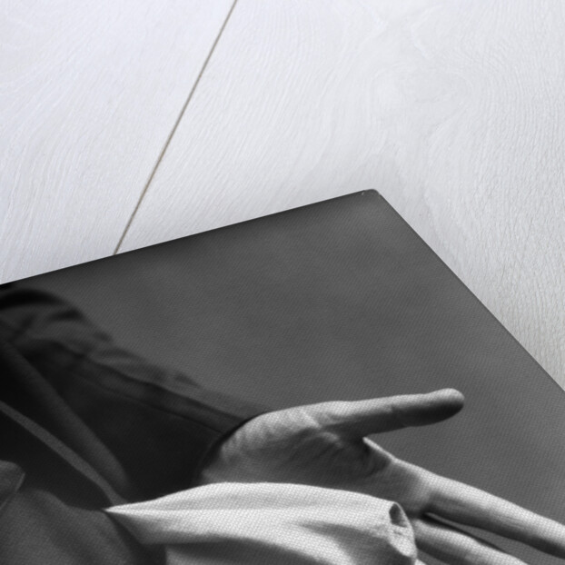 1930s Man's Hand Turning Empty Pants Pocket Inside Out by Anonymous