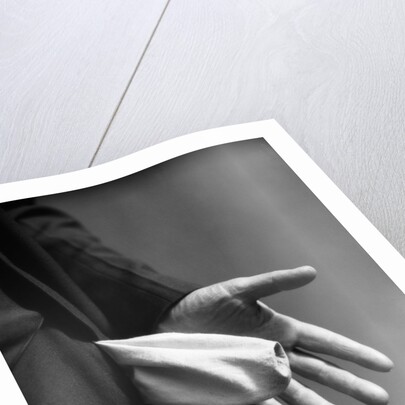 1930s Man's Hand Turning Empty Pants Pocket Inside Out by Anonymous