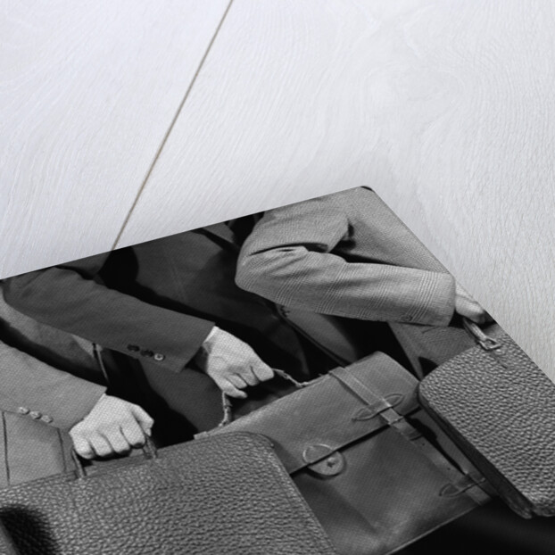 1940s 1950s Business Men Holding Briefcases by Anonymous