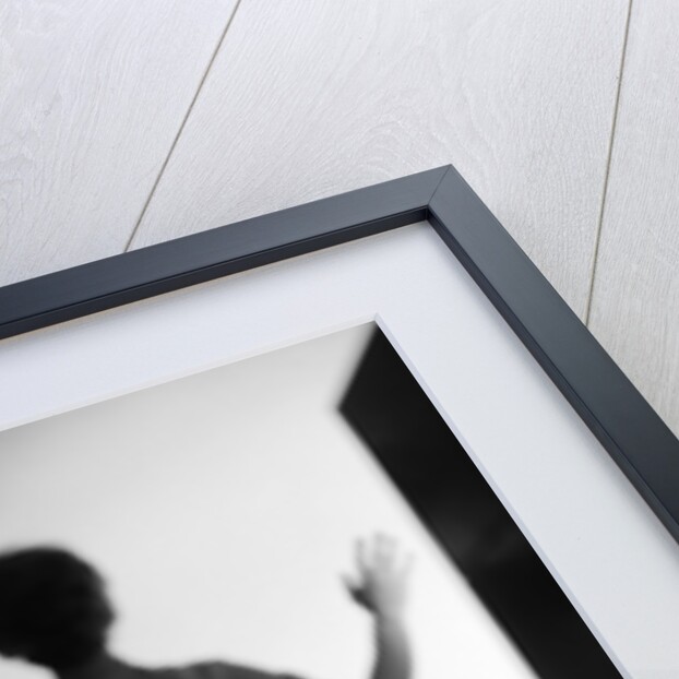 1960s Silhouette Woman Arms Held Up Mysterious Shadow Light by Anonymous