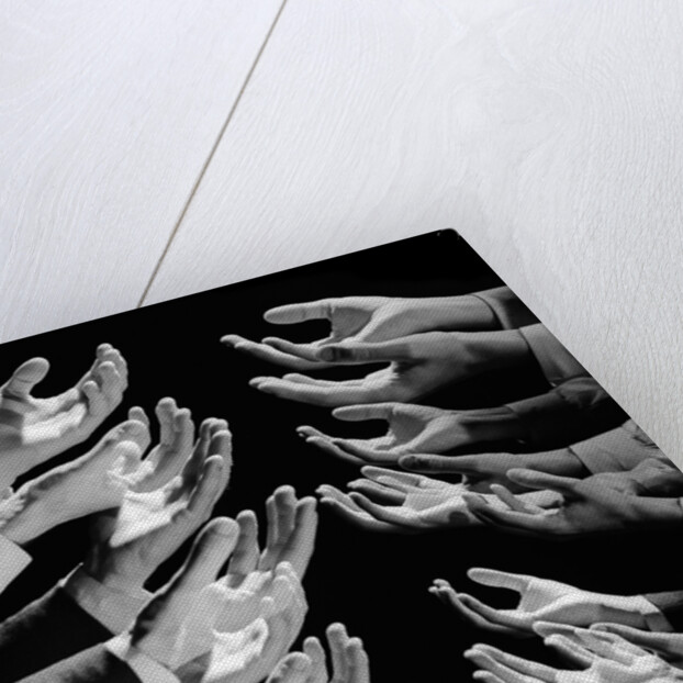 1960s Multiple Exposure Montage Male Hands Begging For A Hand Out by Anonymous