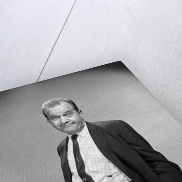 1960s Businessman With Empty Pocket Turned Inside Out No Money by Anonymous