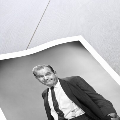 1960s Businessman With Empty Pocket Turned Inside Out No Money by Anonymous