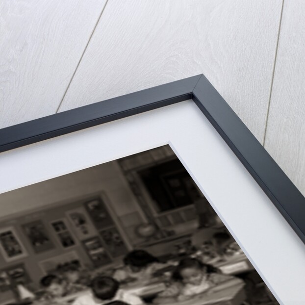 1960s Elementary Classroom Children At Desks Writing Studying by Anonymous