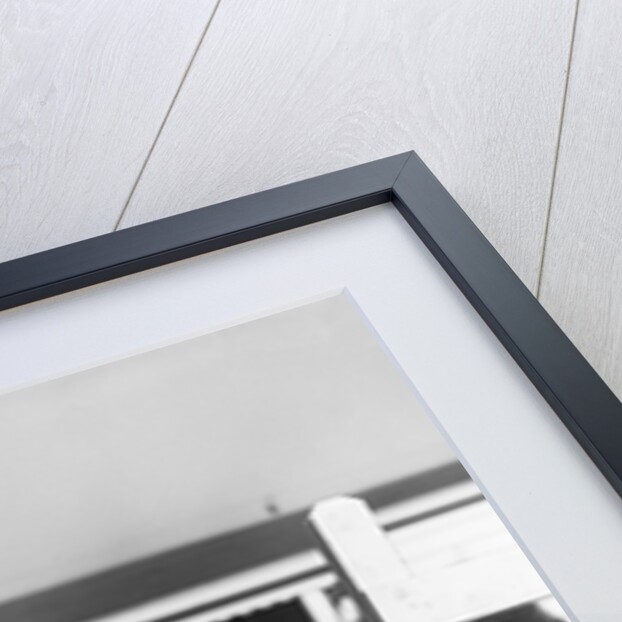 1940s Boy With Puppy On Leash Holding Christmas Present by Anonymous