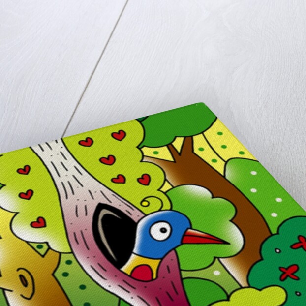 bird at home by Anonymous