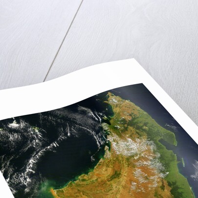 Satellite View of Madagascar by Anonymous