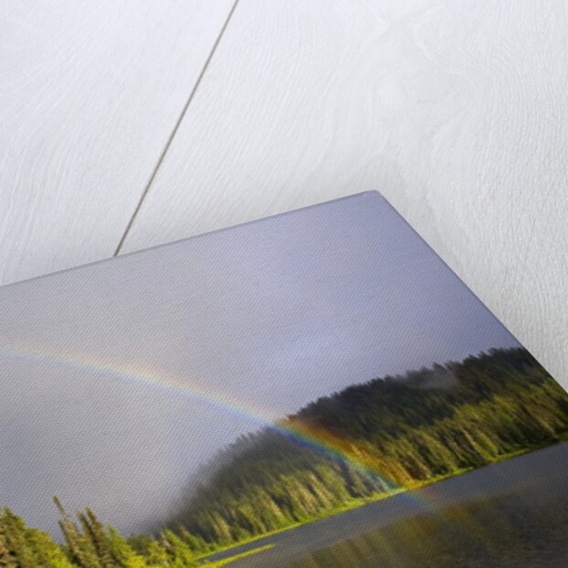 Rainbow Over Reflection Lakes in Mt. Rainier National Park by Anonymous