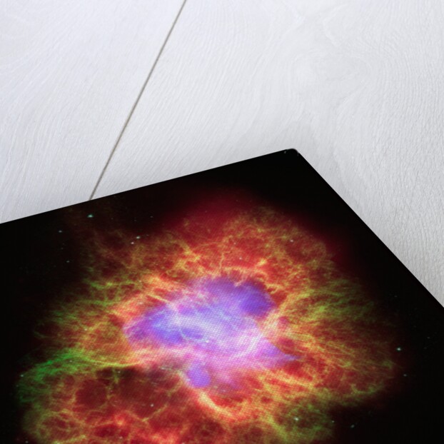 Spiral Galaxy in Crab Nebula by Anonymous