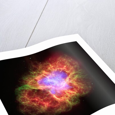 Spiral Galaxy in Crab Nebula by Anonymous