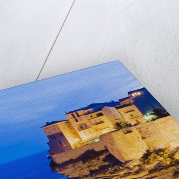 Bonifacio High Town on Limestone Cliff by Anonymous