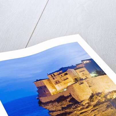 Bonifacio High Town on Limestone Cliff by Anonymous
