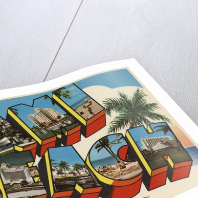 Greetings from Miami Beach Postcard by Anonymous