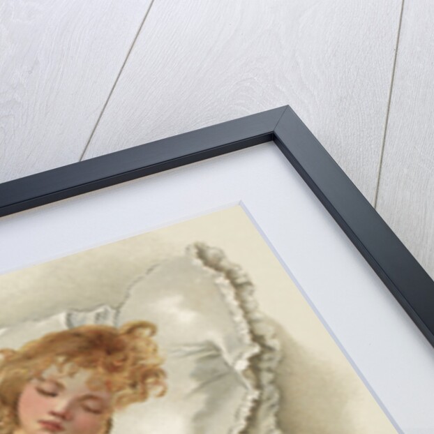 Postcard with Sleeping Girl by Anonymous