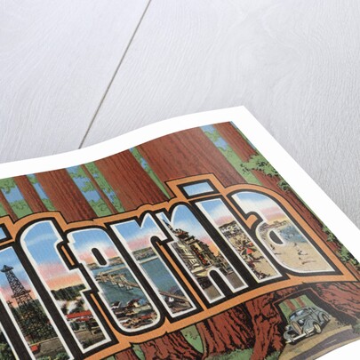 Greetings from California Postcard by Anonymous