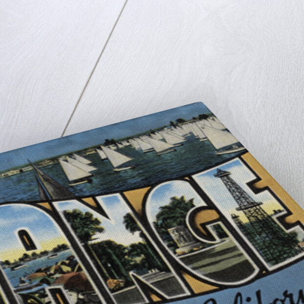 Greetings from Orange County California Postcard by Anonymous