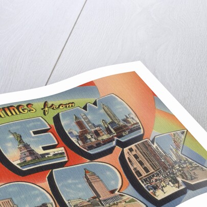 Greetings from New York Postcard by Anonymous