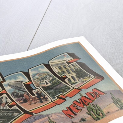 Greetings from Las Vegas Nevada Postcard by Anonymous
