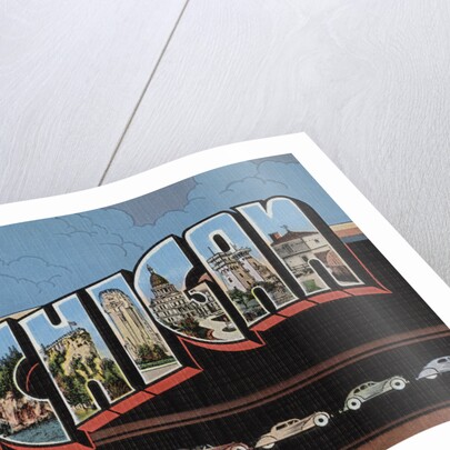 Greetings from Michigan Postcard by Anonymous