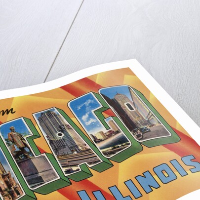 Greetings from Chicago Illinois Postcard by Anonymous