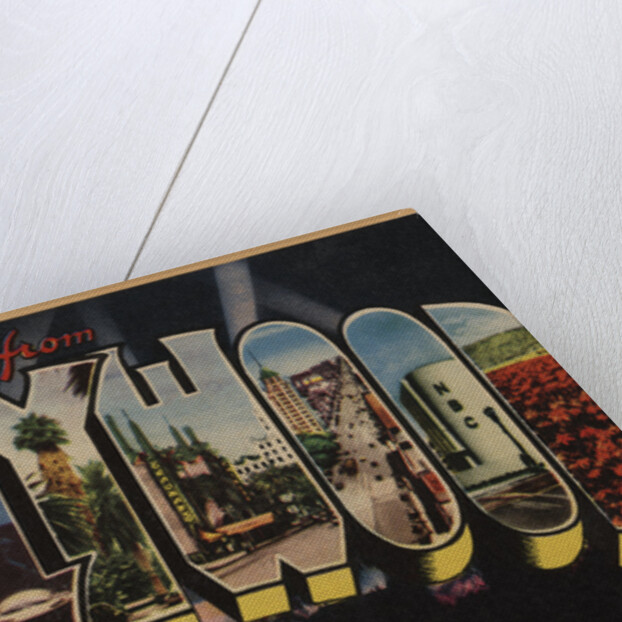 Greetings from Hollywood California Postcard by Anonymous