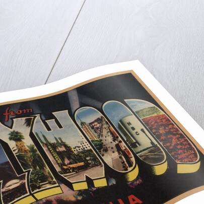 Greetings from Hollywood California Postcard by Anonymous