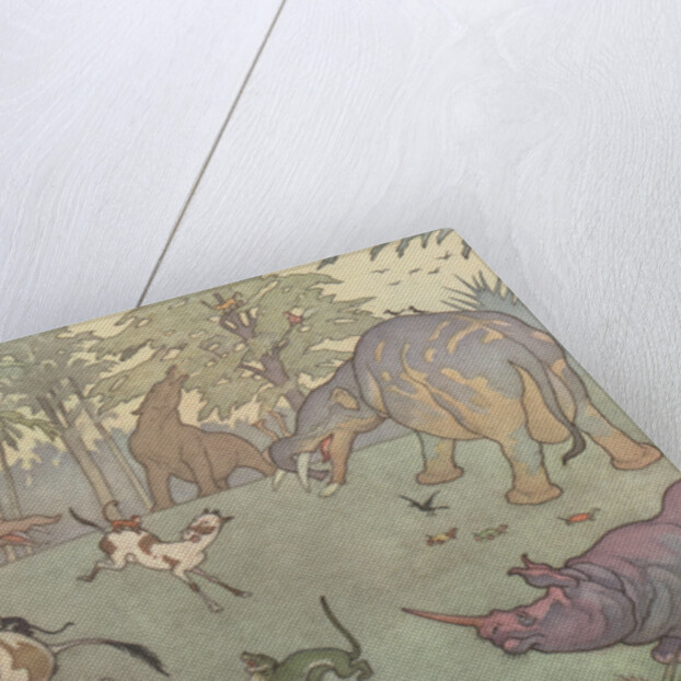 Illustration of the Golden Age of Mammals by E. Boyd Smith