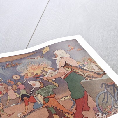 Illustration of Elves in Santa's Workshop by E. Boyd Smith