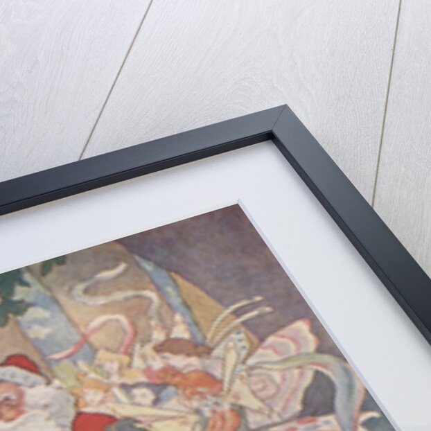 Illustration of Santa with Fairies by E. Boyd Smith